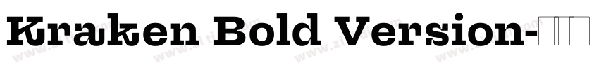 Kraken Bold Version字体转换 Kraken Bold Version字体转换